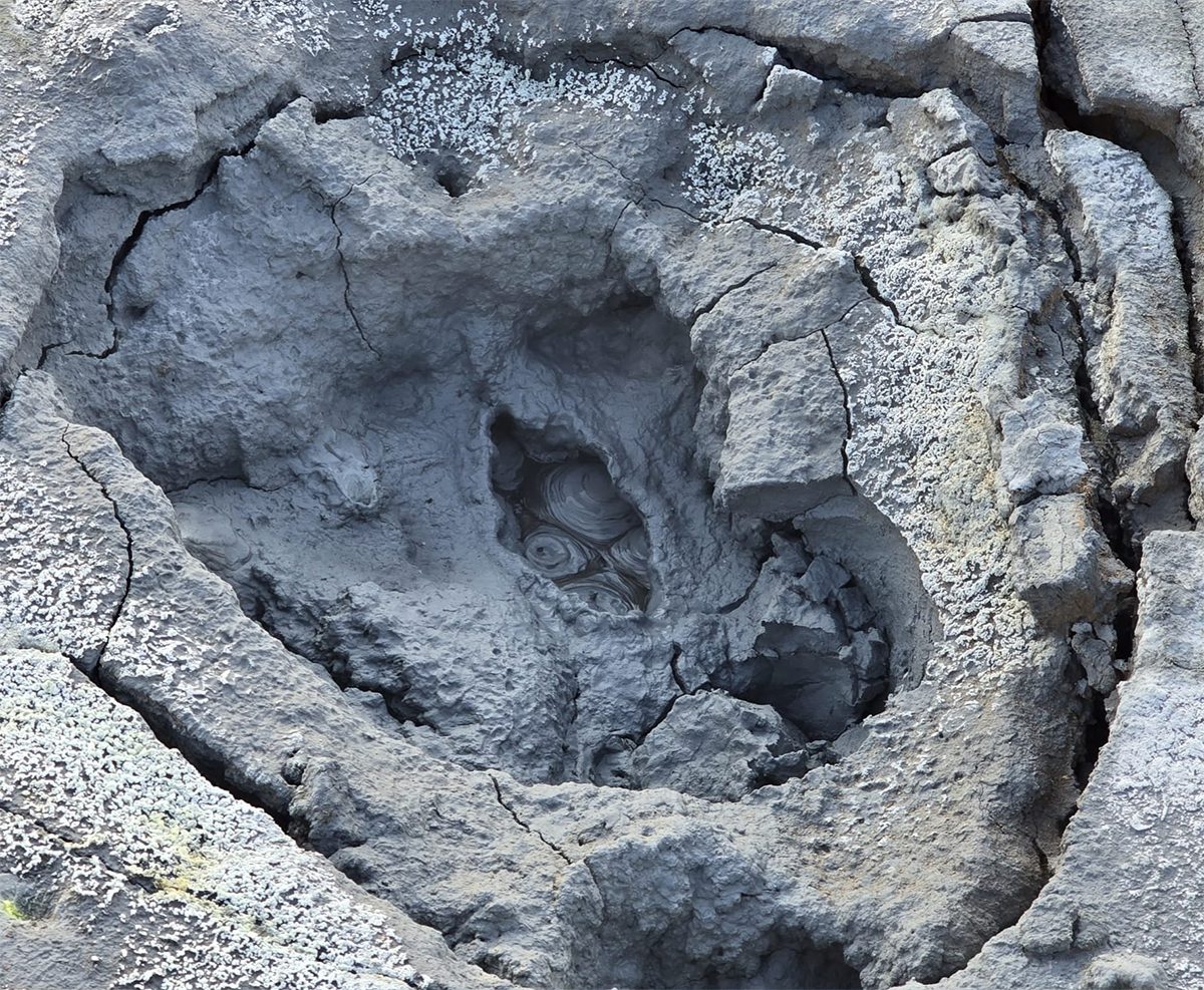 Boiling mudpot in Iceland